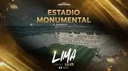 Fans entering Estadio Monumental for the Copa Libertadores 2025 Final in Lima