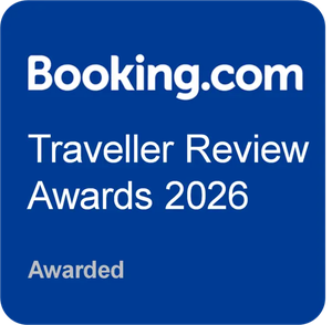 Booking Traveler Review Award 2026 awarded to Pariwana Hostels.