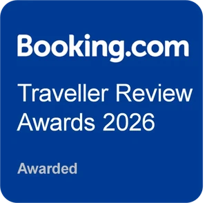Booking Traveler Review Award 2026 awarded to Pariwana Hostels.